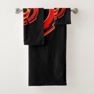 45 RPM Spider  Bath Towel Set