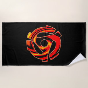 45 RPM Spider Beach Towel