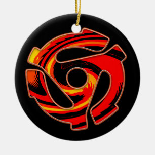 45 RPM Spider  Ceramic Ornament