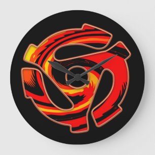 45 RPM Spider  Large Clock