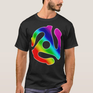 45 RPM Spider Record Adapter Dj Shirt 80s Music