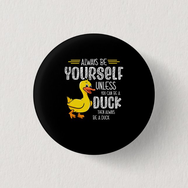 45.Rubber duck for a Duck Lovers 3 Cm Round Badge (Front)
