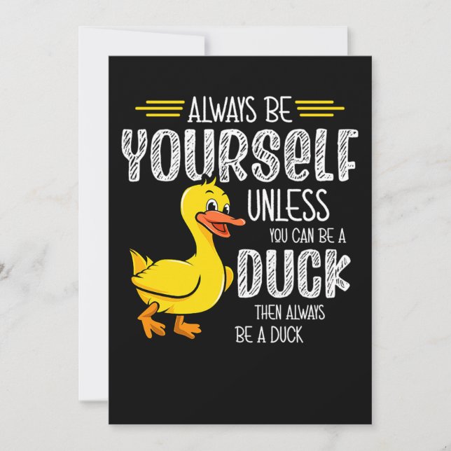 45.Rubber duck for a Duck Lovers Save The Date (Front)