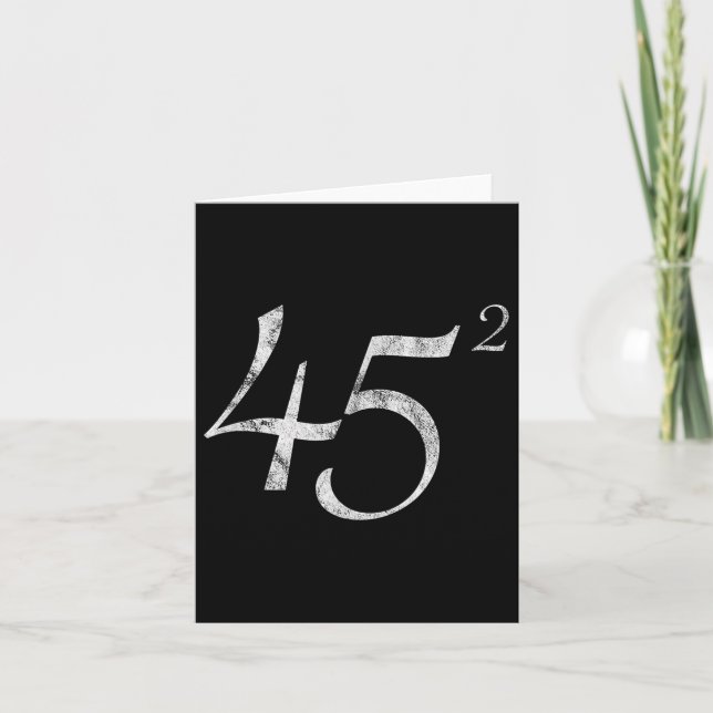 45 Squared President Trump 2020 Second Term Gift  Card (Front)