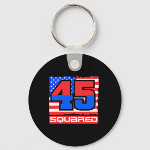 45 Squared Trump Second Term Usa Key Ring