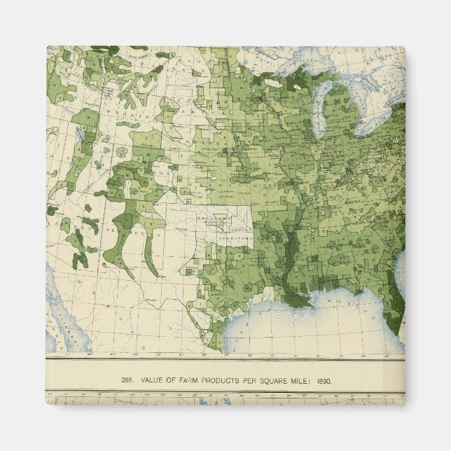 45 Value farm products 1890 Magnet (Front)