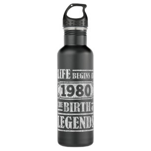 45 Year Old 1980 Birth Of Legend 45th Birthday 710 Ml Water Bottle