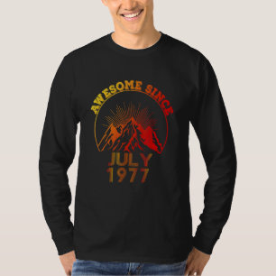 45 Year Old Awesome Since July 1977 45th Birthday T-Shirt