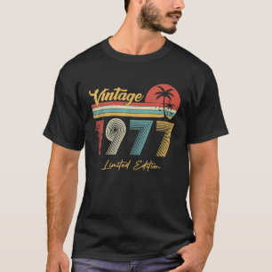 45 Year Old Vintage 1977 Limited Edition 45th T-Shirt