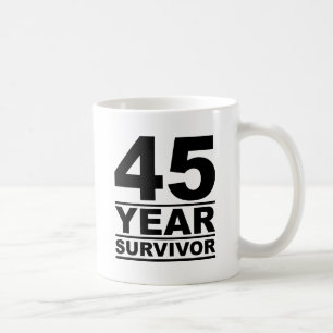 45 year survivor coffee mug