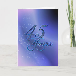 45 Years (anniversary) Card