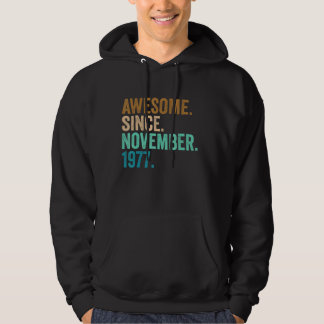 45 Years Old Gifts Awesome Since November 1977 45t Hoodie