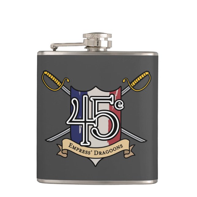 45e Empress' Dragoons  Flask (Front)