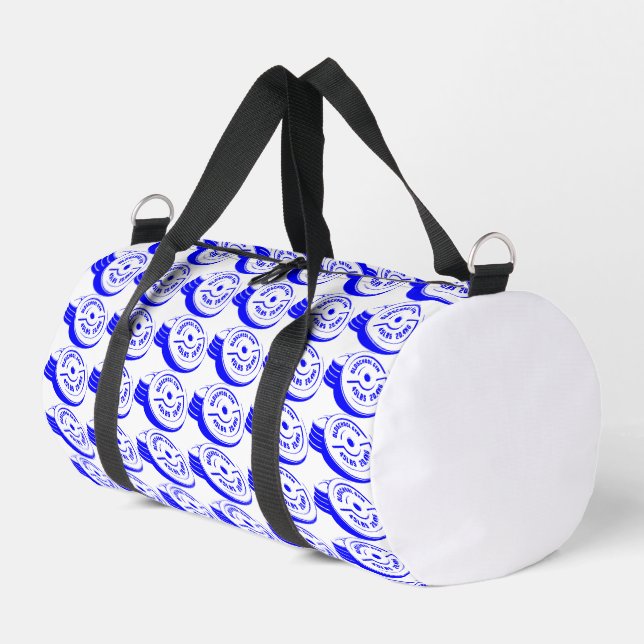 45lbs Plate Gym Warrior - Realistic Weight Plate Duffle Bag (Left Corner)