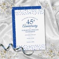 45th 65th Anniversary Love Hearts Save the Date