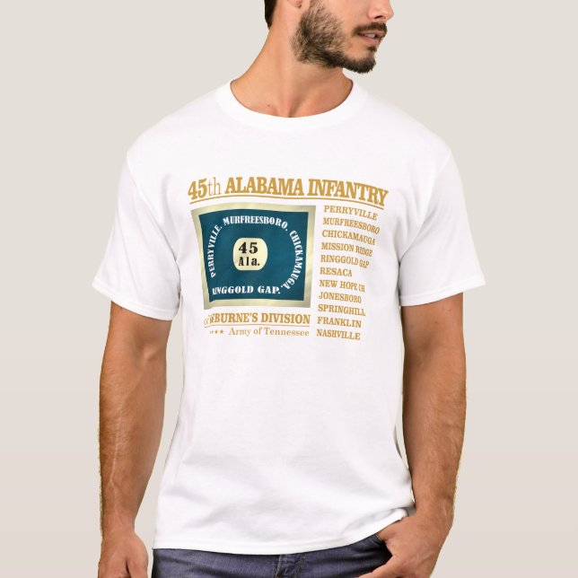 45th Alabama Infantry (BA2) T-Shirt (Front)