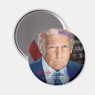 45th and 47th President of the US Donald Trump Magnet