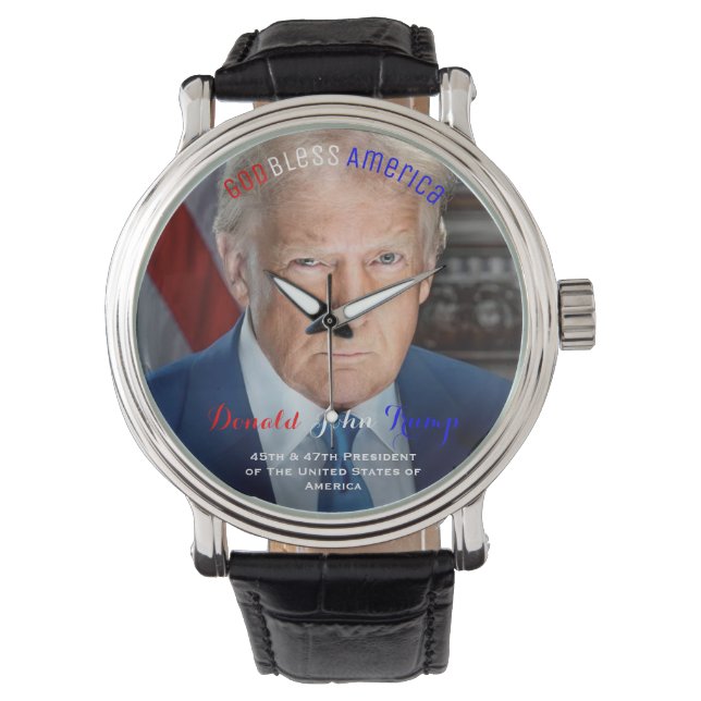 45th and 47th President of the US Donald Trump Watch (Front)