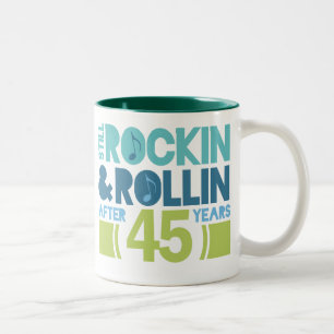45th Anniversary Wedding Gift Two-Tone Coffee Mug