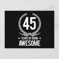45th Birthday (45 Years Of Being Awesome)