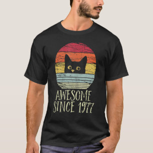 45th Birthday  Awesome Since 1977 45 Year Old T-Shirt