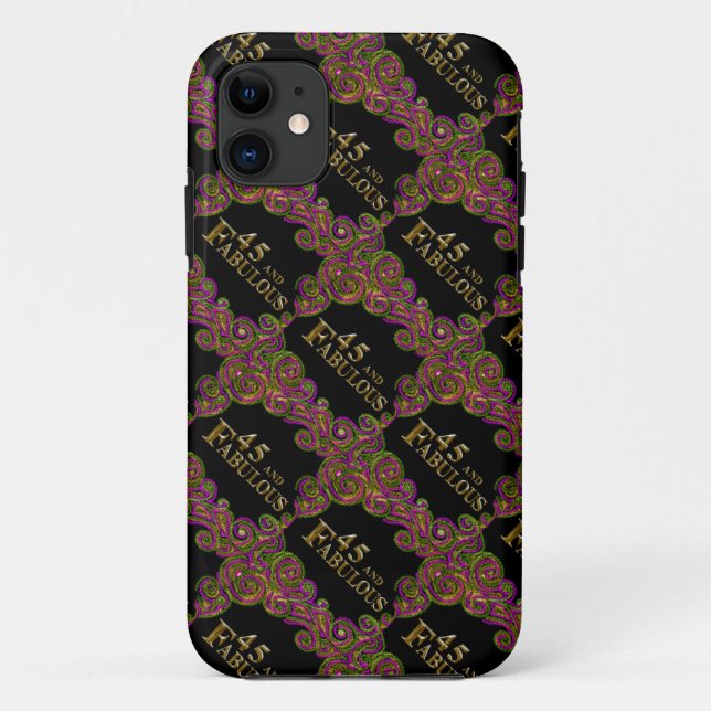 45th Birthday  Case-Mate iPhone Case (Back)