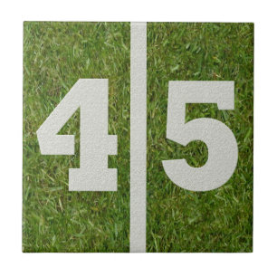 45th Birthday Football Customisable Tile