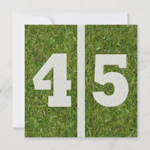 45th Birthday Football Party Invitation