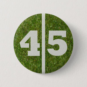 45th Birthday Football Yard Button