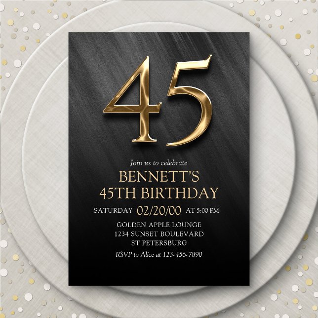 45th Birthday Invitation (Creator Uploaded)