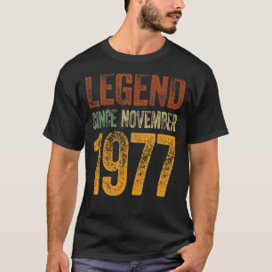 45th Birthday November Born 45 Years Legend Since T-Shirt