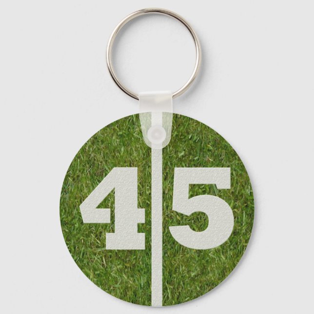 45th Birthday Party Favour Key Ring (Front)