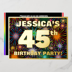 45th Birthday Party — Fun, Colourful Fireworks Loo