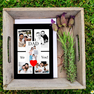 45th Birthday Photo Collage For Dad Card