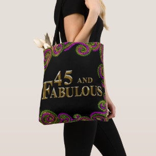 45th Birthday Tote Bag