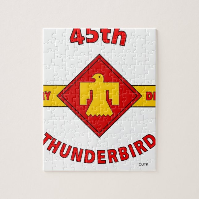 45TH INFANTRY DIVISION "THUNDEBIRD" JIGSAW PUZZLE (Vertical)