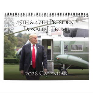 45th President Donald J Trump 2025 Photo Calendar