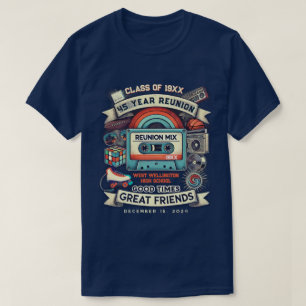 45th Reunion Retro 80s Pop Culture Class of [Year] T-Shirt