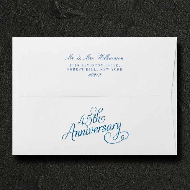 45th Sapphire Wedding Anniversary Envelope (Creator Uploaded)