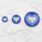 45th sapphire wedding anniversary heart photo blue