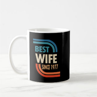 45th Wedding Anniversary Best Wife Since 1977 Coffee Mug