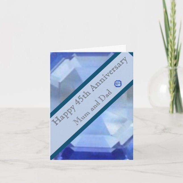 45th Wedding Anniversary  Card (Front)