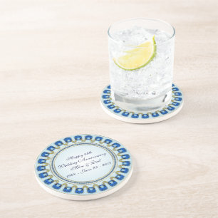 45th Wedding Anniversary Coaster
