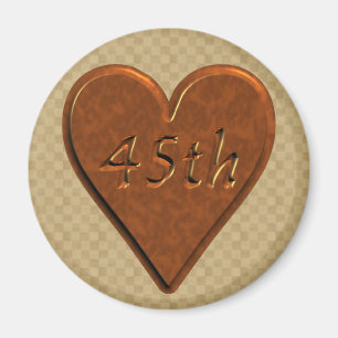 45th Wedding Anniversary Gifts Magnet