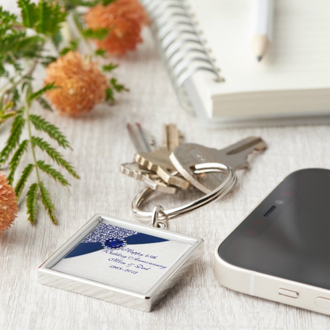 45th Wedding Anniversary Key Chain (Side)