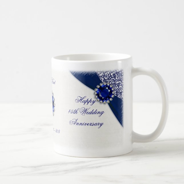 45th Wedding Anniversary Mug (Right)