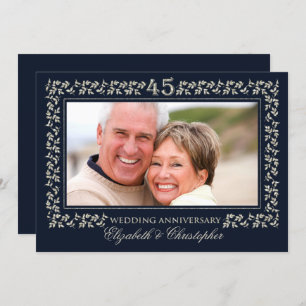 45th Wedding Anniversary Party Invitations