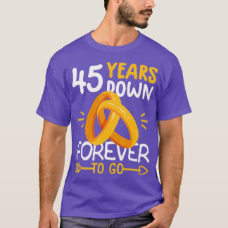 45th wedding anniversary shirt tee matching couple