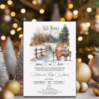 45th Wedding Anniversary Winter Landscape Romantic