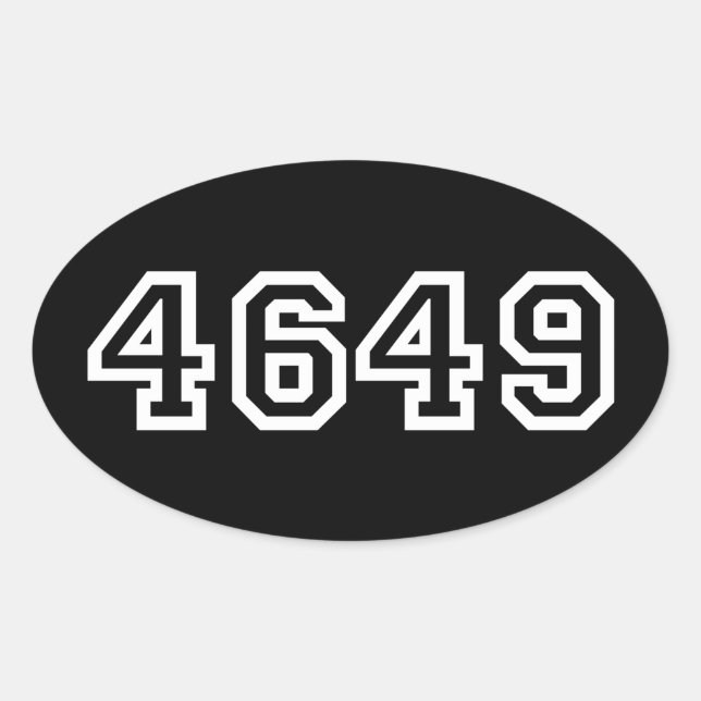 4649 Japanese Slang Yoroshiku Oval Sticker (Front)